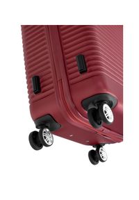 Ochnik - Komplet walizek na kółkach 19''/24''/28''. Kolor: czerwony. Materiał: materiał, poliester, guma, kauczuk #6