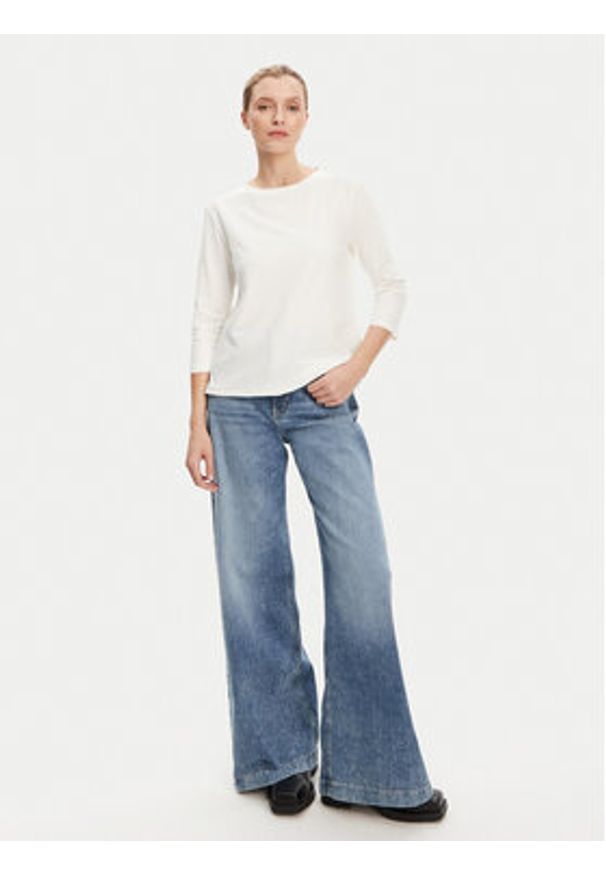 Weekend Max Mara Bluzka Multia 2525946031 Biały Regular Fit. Kolor: biały. Materiał: bawełna