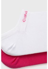 Calvin Klein Skarpetki (2-pack) damskie kolor różowy. Kolor: różowy