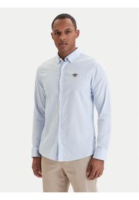 Aeronautica Militare Koszula 261CA1320UCT03532 Błękitny Regular Fit. Kolor: niebieski. Materiał: bawełna #1