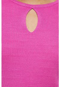 medicine - Medicine sweter damski kolor różowy lekki. Kolor: różowy. Materiał: materiał. Długość rękawa: długi rękaw. Długość: długie #2