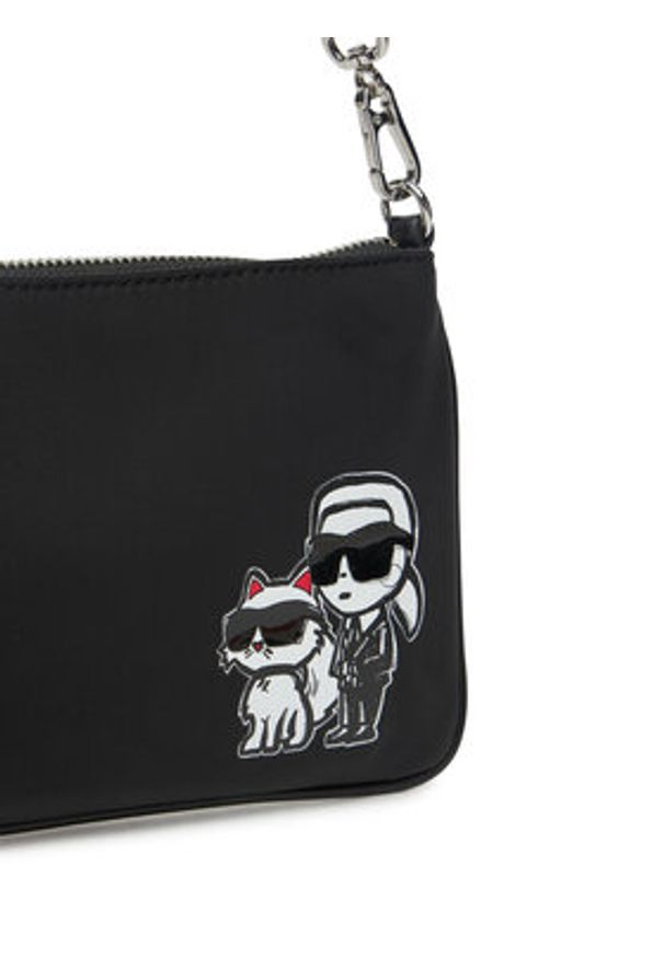 Karl Lagerfeld - KARL LAGERFELD Torebka A2W32019 Czarny. Kolor: czarny. Materiał: skórzane