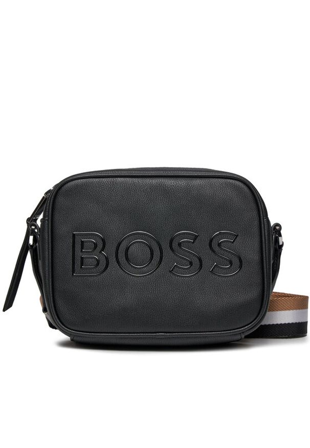 BOSS - Boss Torebka Addison Crossbody 50517789 Czarny. Kolor: czarny. Materiał: skórzane