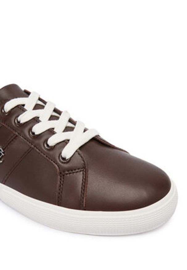 Lauren Ralph Lauren - LAUREN RALPH LAUREN Sneakersy Janson II 802P02448001 Brązowy. Kolor: brązowy. Materiał: skóra