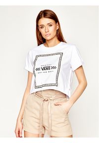 Vans T-Shirt Leila Tee VN0A4CWXWHT Biały Oversize. Kolor: biały. Materiał: bawełna