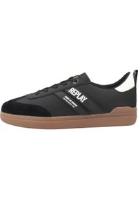 Replay - Buty REPLAY PYPER JR 4 Czarny. Okazja: na co dzień. Kolor: czarny. Materiał: syntetyk, tkanina, skóra