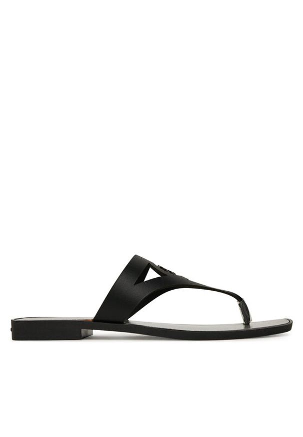 Karl Lagerfeld - KARL LAGERFELD Japonki Skoot II KL80407 Czarny. Kolor: czarny. Materiał: skóra