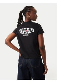 Tommy Jeans T-Shirt Wavy Flag DW0DW22274 Czarny Regular Fit. Kolor: czarny. Materiał: bawełna #1