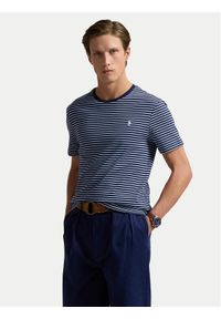 Polo Ralph Lauren T-Shirt 710961128003 Granatowy Custom Fit. Typ kołnierza: polo. Kolor: niebieski. Materiał: bawełna #1