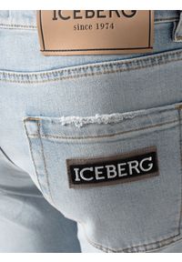 Iceberg Jeansy | 2SK16003 | Mężczyzna | Niebieski. Okazja: na co dzień. Kolor: niebieski. Wzór: aplikacja. Styl: casual, elegancki