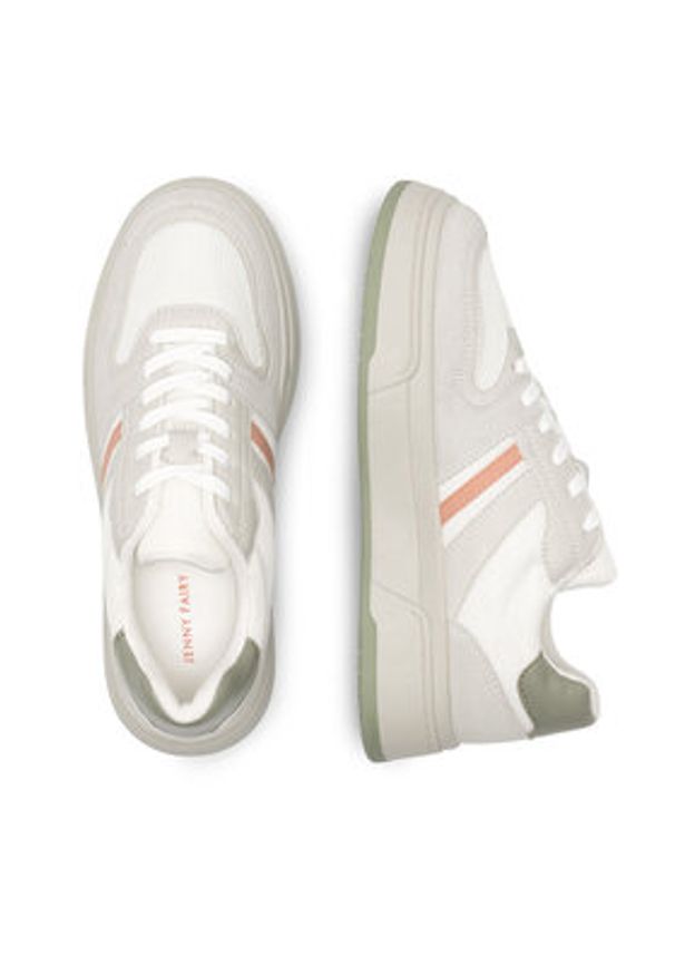 Jenny Fairy Sneakersy WS6160-04 Écru. Materiał: materiał