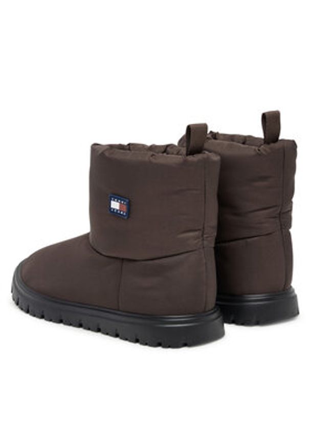 Tommy Jeans Śniegowce Tjw Snow Boot EN0EN02823 Brązowy. Kolor: brązowy. Materiał: materiał
