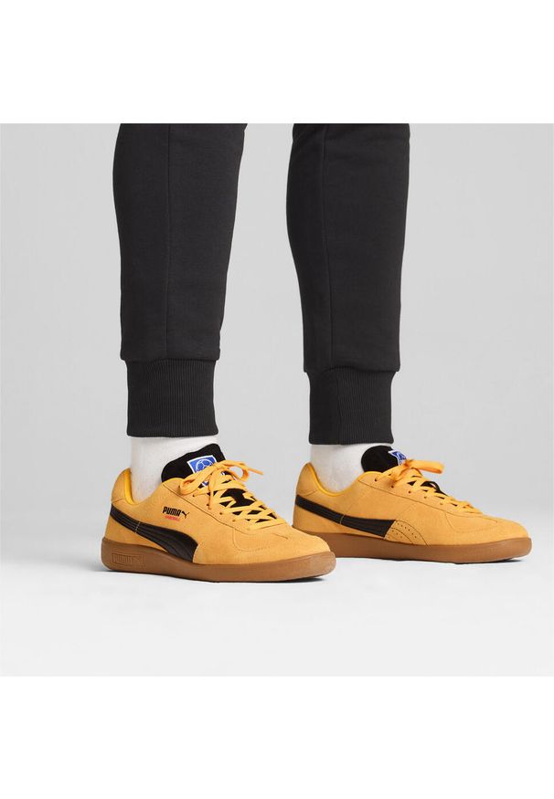 Puma - Buty PUMA do piłki ręcznej PUMA. Kolor: żółty, beżowy, pomarańczowy, wielokolorowy, czarny. Sezon: lato. Sport: piłka ręczna