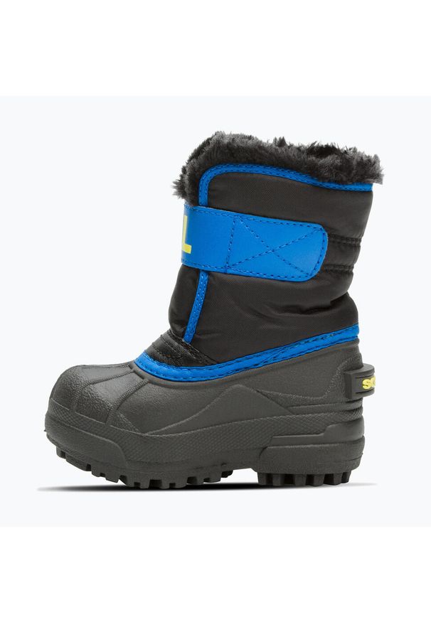 sorel - Śniegowce dziecięce Sorel Snow Commander. Kolor: czarny, niebieski, wielokolorowy. Sezon: zima. Sport: turystyka piesza