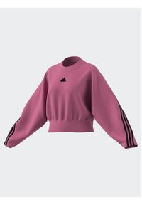 Adidas - adidas Bluza Future Icons 3-Stripes Sweatshirt IL3054 Różowy Loose Fit. Kolor: różowy. Materiał: bawełna