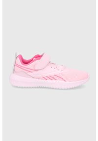 Reebok Buty dziecięce kolor różowy. Nosek buta: okrągły. Zapięcie: rzepy. Kolor: różowy. Materiał: guma