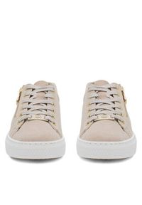 Rieker Sneakersy L59L1-60 Beżowy. Kolor: beżowy. Materiał: zamsz, skóra