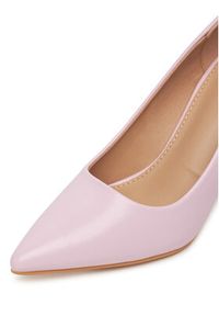 DeeZee Szpilki EZ-23-1A Różowy. Kolor: różowy. Materiał: skóra. Obcas: na szpilce #6