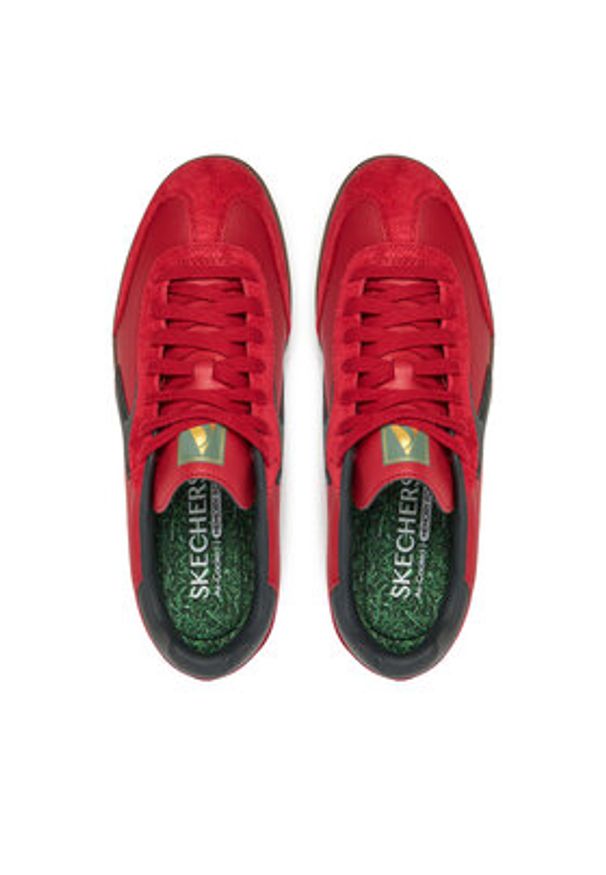 skechers - Skechers Sneakersy Hotshot - Roaver 254152/RDBK Czerwony. Kolor: czerwony. Materiał: skóra