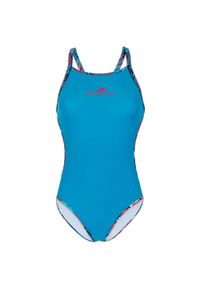 AQUAFEEL - Damski strój kąpielowy Aquafeel V-Back. Kolor: niebieski