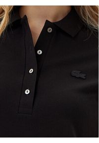 Lacoste Polo PF5462 Czarny Slim Fit. Typ kołnierza: polo. Kolor: czarny. Materiał: bawełna