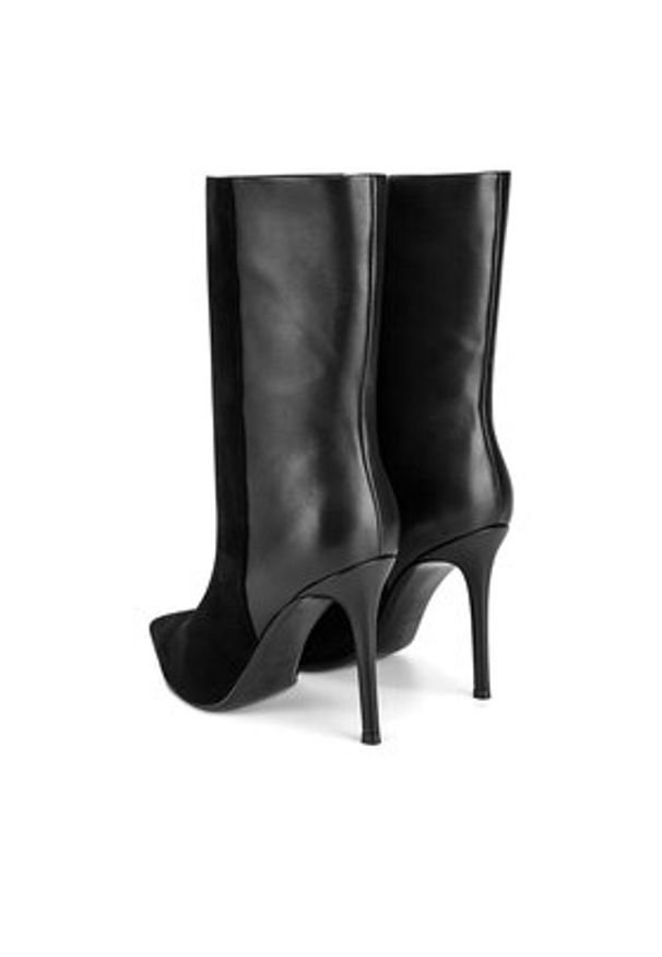 Eva Minge Botki NAILA-587-980 Czarny. Kolor: czarny. Materiał: skóra