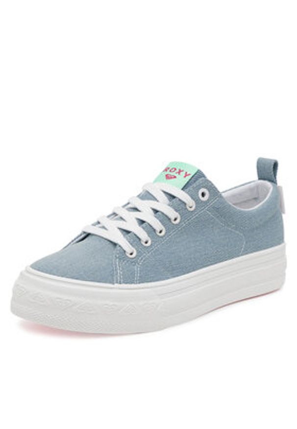 Roxy Tenisówki V12908 Niebieski. Kolor: niebieski. Materiał: materiał