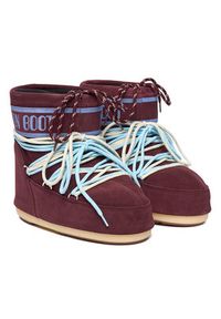 Moon Boot Śniegowce 80D1409670 Bordowy. Kolor: czerwony. Materiał: skóra, zamsz