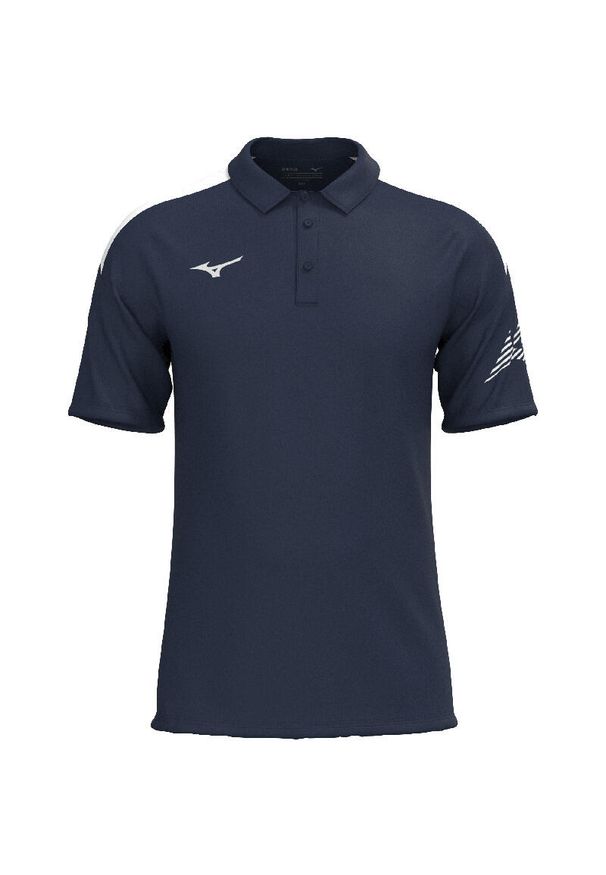 Polo Mizuno RB. Typ kołnierza: polo. Kolor: niebieski