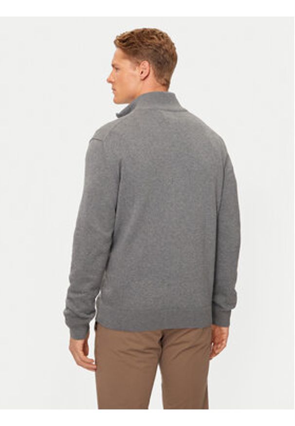 GANT - Gant Sweter 8030164 Szary Regular Fit. Kolor: szary. Materiał: bawełna