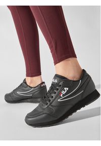 Fila Sneakersy Orbit Low Wmn 1010308.12V Czarny. Kolor: czarny. Materiał: skóra