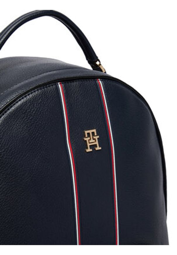 TOMMY HILFIGER - Tommy Hilfiger Plecak Th Daily Backpack Corp AW0AW18851 Granatowy. Kolor: niebieski. Materiał: skóra