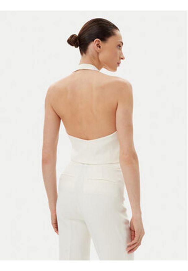 Pinko - PINKO Kamizelka 104931 A213 Biały Regular Fit. Kolor: biały. Materiał: wiskoza