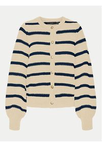Vero Moda Kardigan Amazing 10319138 Beżowy Regular Fit. Kolor: beżowy. Materiał: syntetyk #3