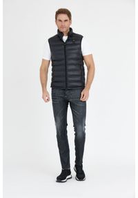 Blauer USA - BLAUER Czarny puchowy bezrękawnik męski Logan, Rozmiar M. Kolor: czarny. Materiał: puch. Długość rękawa: bez rękawów #4
