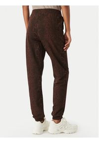 EA7 Emporio Armani Spodnie dresowe 7W001416 AF26043 F6007 Brązowy ciemny Regular Fit. Kolor: brązowy. Materiał: bawełna #2