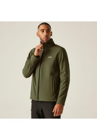 Regatta - Męska warstwa środkowa Cera V Softshell. Kolor: zielony. Materiał: softshell. Sport: turystyka piesza #1