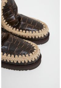 Mou - Śniegowce damskie skórzane MOU. Materiał: skóra #3