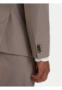 Hugo - HUGO Garnitur Arti-Hesten 50544524 Brązowy jasny Extra Slim Fit. Kolor: brązowy. Materiał: syntetyk #4