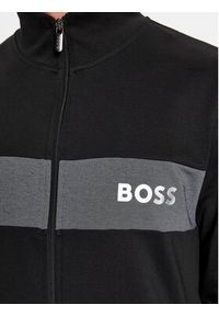 BOSS - Boss Bluza Tracksuit Jacket 50503040 Czarny Regular Fit. Kolor: czarny. Materiał: bawełna, syntetyk #4