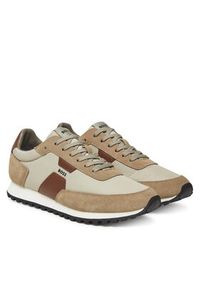 BOSS Sneakersy Parkour 50548723 Beżowy. Kolor: beżowy. Materiał: materiał #2