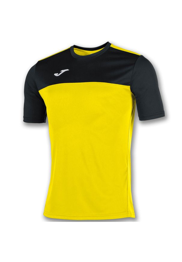 Koszulka do piłki nożnej męska Joma Winner. Kolor: żółty, czarny, wielokolorowy. Materiał: poliester. Sport: piłka nożna