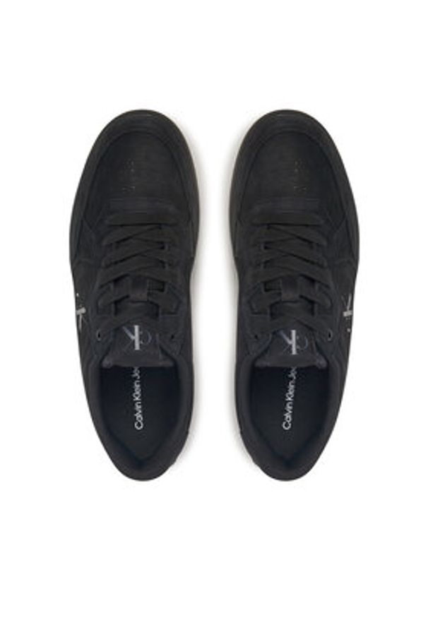 Calvin Klein Jeans Sneakersy YM0YM01256 Czarny. Kolor: czarny. Materiał: nubuk, skóra