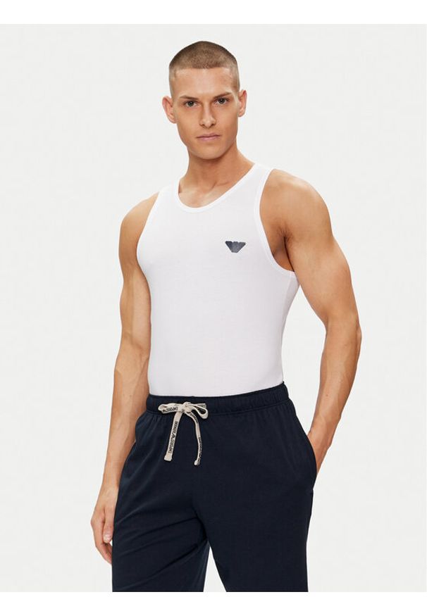 Emporio Armani Underwear Tank top 110828 4R512 00010 Biały Slim Fit. Kolor: biały. Materiał: bawełna