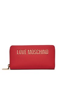 Love Moschino - LOVE MOSCHINO Duży Portfel Damski JC5611PP1LKD0500 Czerwony. Kolor: czerwony. Materiał: skóra #1