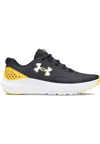 Buty do biegania chłopięce Under Armour UA Bgs Surge 4 - czarne. Kolor: czarny. Materiał: guma, syntetyk. Szerokość cholewki: normalna