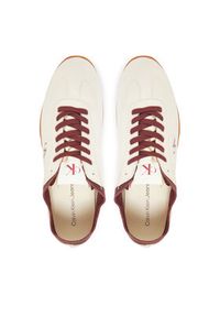 Calvin Klein Jeans Sneakersy Low Profile Runner Su YM0YM01288 Biały. Kolor: biały. Materiał: skóra #5