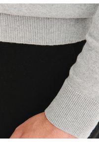 Pako Lorente - PAKO LORENTE – Szary bawełniany sweter z kaszmirem. Okazja: na co dzień. Kolor: szary, niebieski. Materiał: bawełna, kaszmir. Sezon: jesień. Styl: casual #10