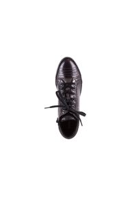 Sneakersy Bayla-131 7109 Grey, Szary, Skóra naturalna. Zapięcie: sznurówki. Kolor: szary. Materiał: skóra. Obcas: na koturnie