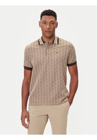 Lacoste Polo DH1417 Beżowy Regular Fit. Typ kołnierza: polo. Kolor: beżowy. Materiał: bawełna